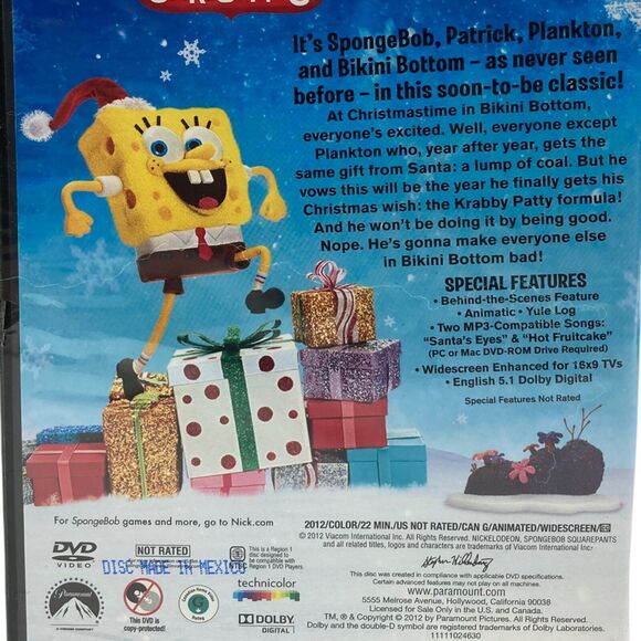 3-PACK Ice Age, Prancer, Spongebob Christmas Holiday DVD Bundle Family SEALED - Picture 8 of 11